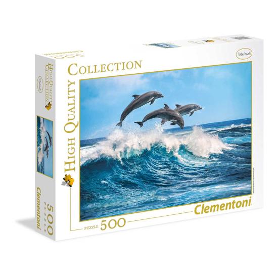 Puzzle Clementoni Delfines de 500 Piezas Puzzle Clementoni Delfines de 500 Piezas