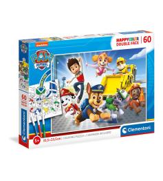 Puzzle Clementoni Doble Cara Patrulla Canina de 60 Piezas