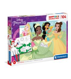Puzzle Clementoni Doble Cara Princesas Disney de 104 Piezas