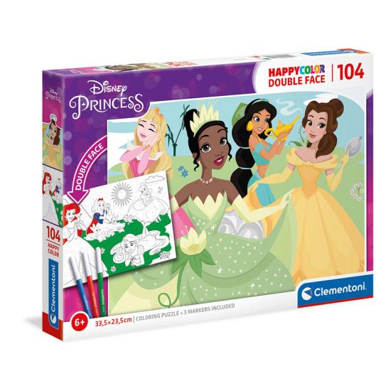 Puzzle Clementoni Doble Cara Princesas Disney de 104 Piezas