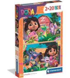 Puzzle Clementoni Dora de 2 x 20 Piezas