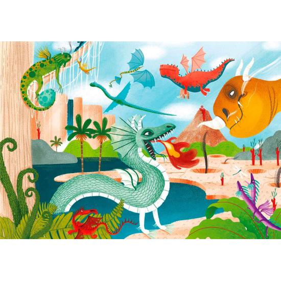 Puzzle Clementoni Dragones de 60 Piezas