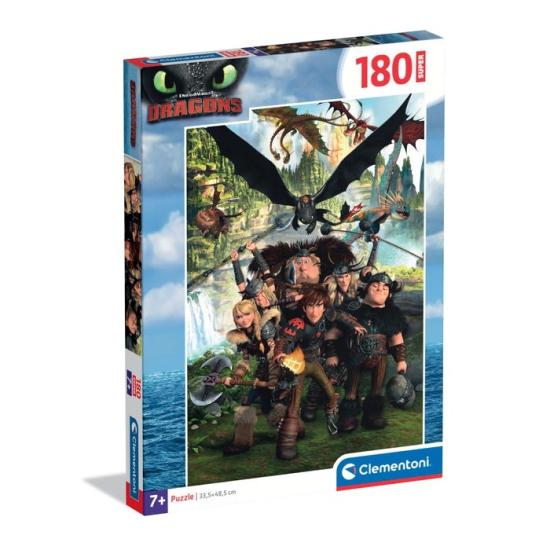 Puzzle Clementoni Dragones de XXL 180 Piezas