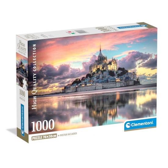 Puzzle Clementoni El Magnífico Mont Saint Michel de 1000 Piezas