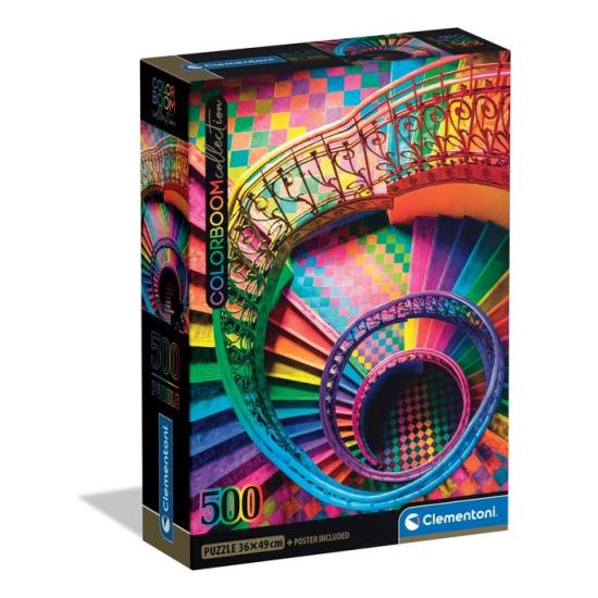 Puzzle Clementoni Escaleras Colorboom de 500 Piezas Puzzle Clementoni Escaleras Colorboom de 500 Piezas