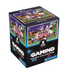 Puzzle Clementoni Gaming Cube Sonic 1 de 500 Pzs