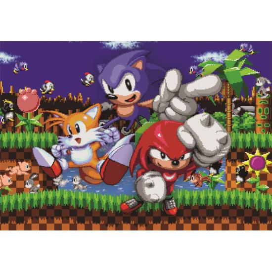 Puzzle Clementoni Gaming Cube Sonic 1 de 500 Pzs