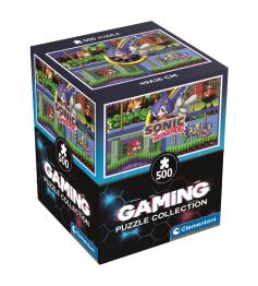 Puzzle Clementoni Gaming Cube Sonic 2 de 500 Pzs