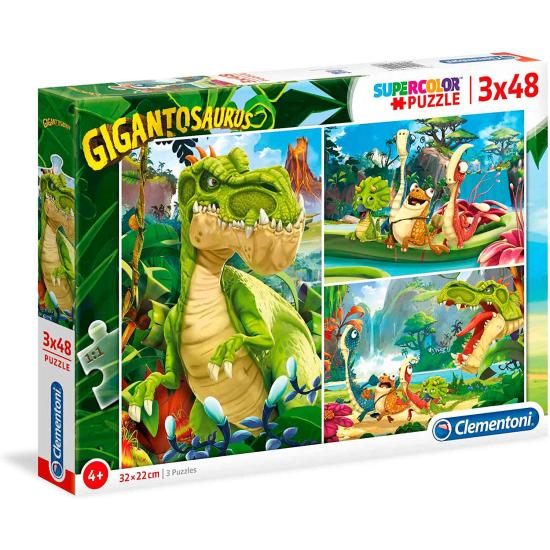Puzzle Clementoni Gigantosaurus 3 x 48 Piezas