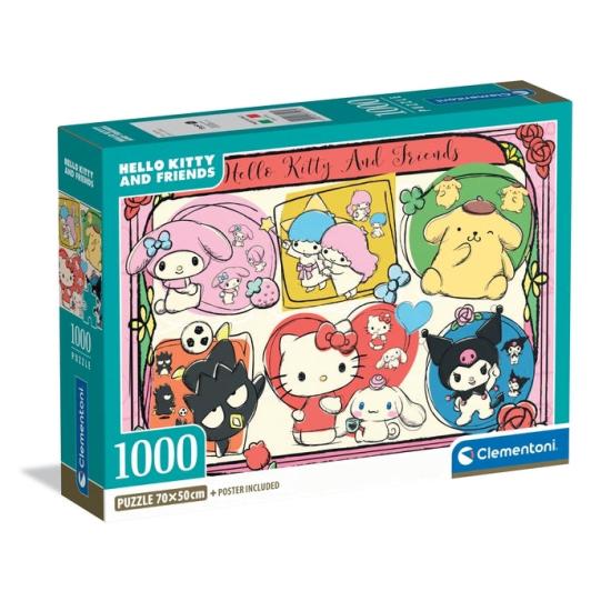 Puzzle Clementoni Hello Kitty and Friends de 1000 Piezas