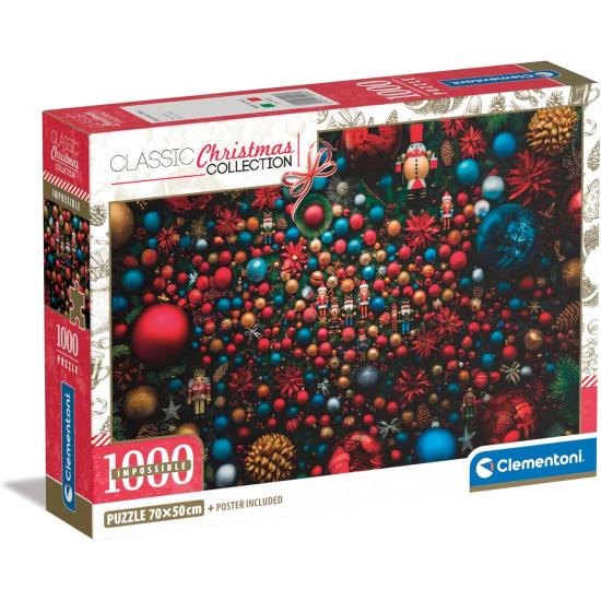 Puzzle Clementoni Imposible Espíritu Navideño de 1000 Piezas