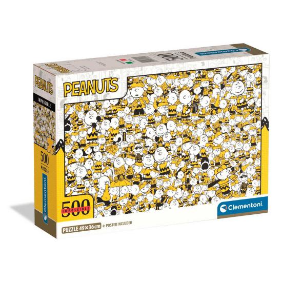 Puzzle Clementoni Imposible Peanuts Snoopy de 500 Piezas