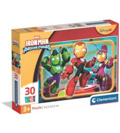 Puzzle Clementoni Iron Man Awesome Friends XXL 30 Piezas