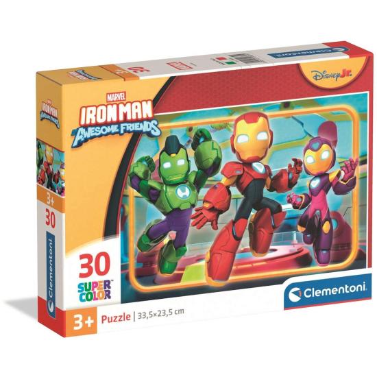 Puzzle Clementoni Iron Man Awesome Friends XXL 30 Piezas