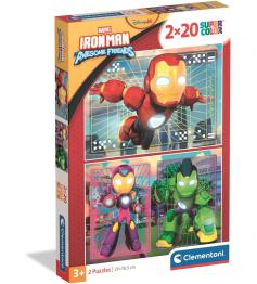 Puzzle Clementoni Iron Man de 2x20 Piezas