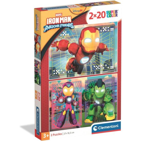 Puzzle Clementoni Iron Man de 2x20 Piezas Puzzle Clementoni Iron Man de 2x20 Piezas