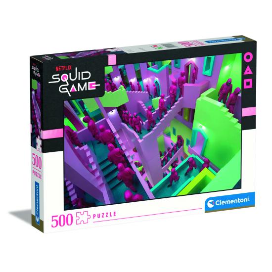 Puzzle Clementoni Juego del Calamar de 500 Piezas Puzzle Clementoni Juego del Calamar de 500 Piezas
