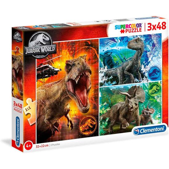Puzzle Clementoni Jurassic World 3 x 48 Piezas