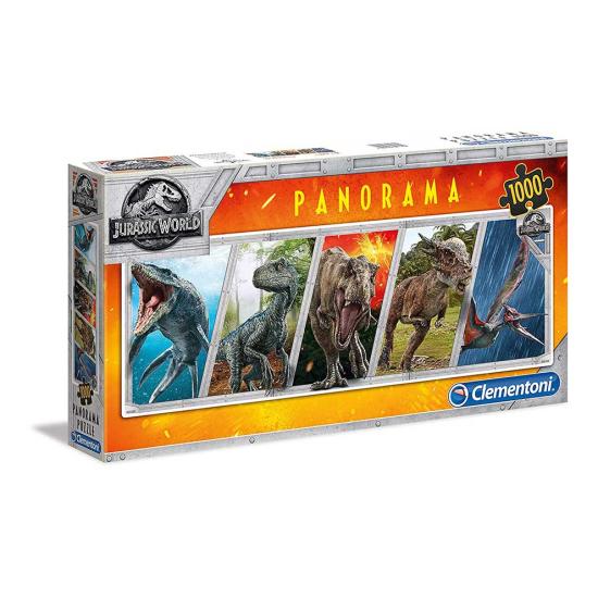 Puzzle Clementoni Jurassic World Panorámico de 1000 Piezas