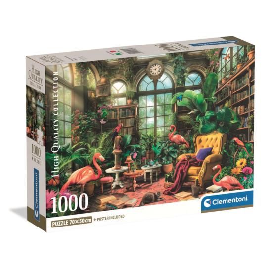 Puzzle Clementoni La Biblioteca Del Invernadero 1000 Pzs