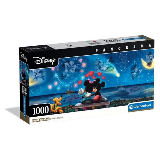 Puzzle Clementoni La Cita de Mickey y Minnie Panorama 1000 Pzs