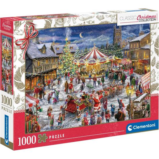 Puzzle Clementoni La Feria de Navidad de 1000 Piezas