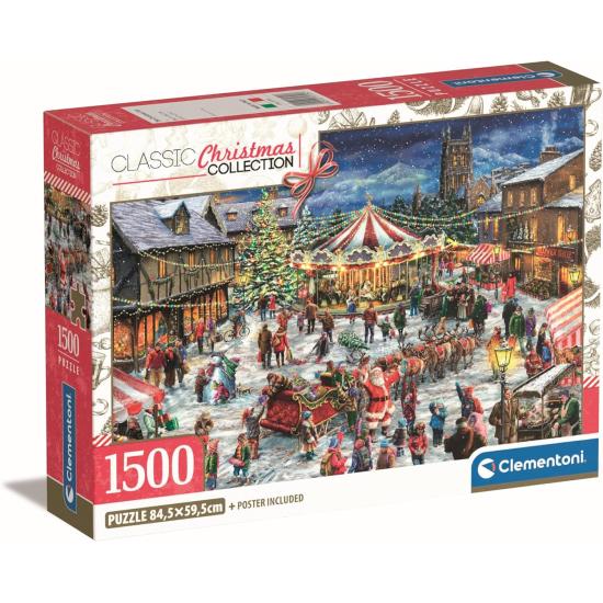 Puzzle Clementoni La Feria De Navidad de 1500 Piezas