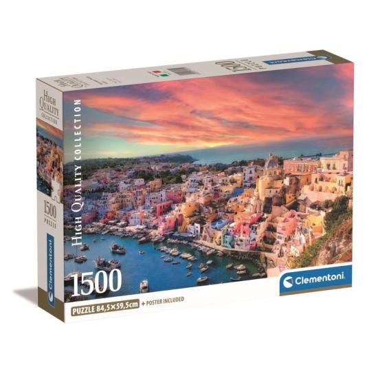 Puzzle Clementoni La Pintoresca Procida de 1500 Piezas