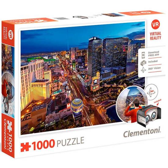 Puzzle Clementoni VR Las Vegas de 1000 Piezas