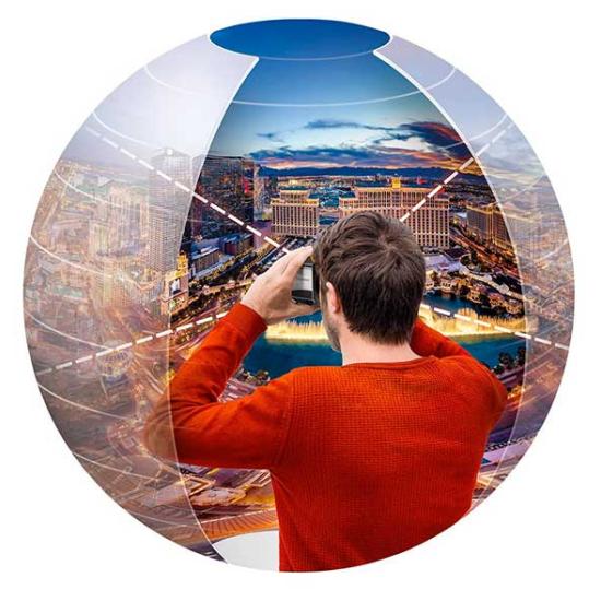 Puzzle Clementoni VR Las Vegas de 1000 Piezas