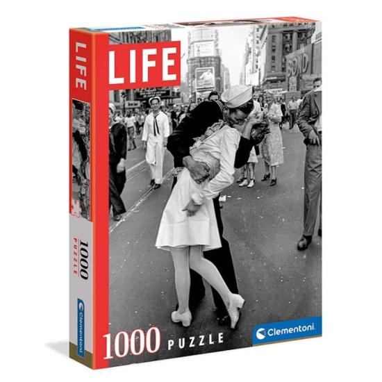Puzzle Clementoni Life Beso en Times Square de 1000 Piezas