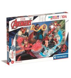 Puzzle Clementoni Los Vengadores Efecto Glitter de 104 Piezas