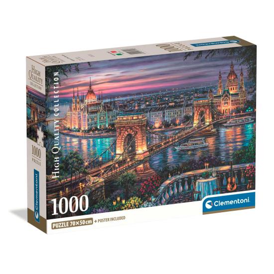 Puzzle Clementoni Luces Del Danubio de 1000 Piezas