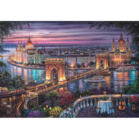 Puzzle Clementoni Luces Del Danubio de 1000 Piezas