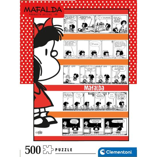 Puzzle Clementoni Mafalda Cómic de 500 Piezas