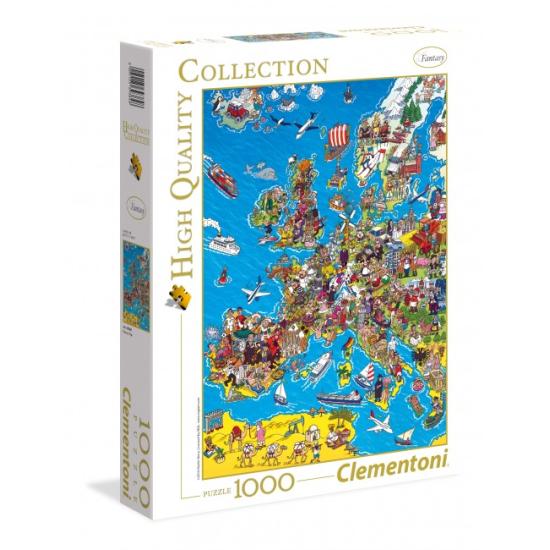 Puzzle Clementoni Mapa de Europa de 1000 Piezas