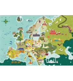 Puzzle Clementoni Mapa de Hitos de Europa de 250 Pzs
