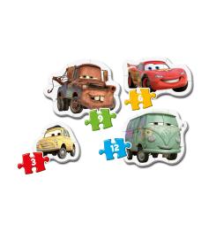 Puzzle Clementoni Mi Primer Puzzle Cars 3-6-9-12 Pzs.