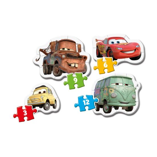 Puzzle Clementoni Mi Primer Puzzle Cars 3-6-9-12 Pzs.