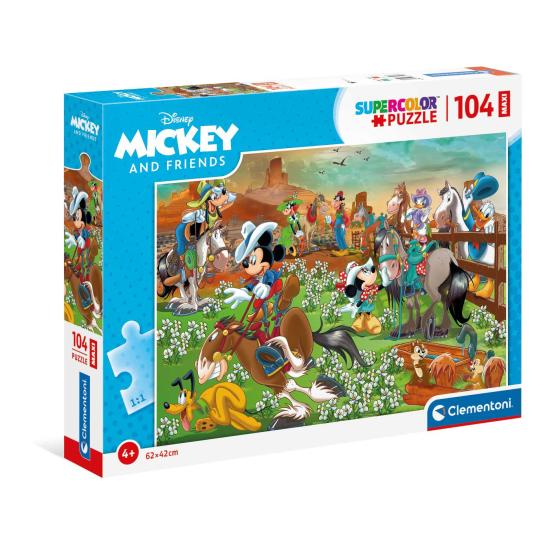Puzzle Clementoni Mickey y Amigos Maxi de 104 Pzs Puzzle Clementoni Mickey y Amigos Maxi de 104 Pzs