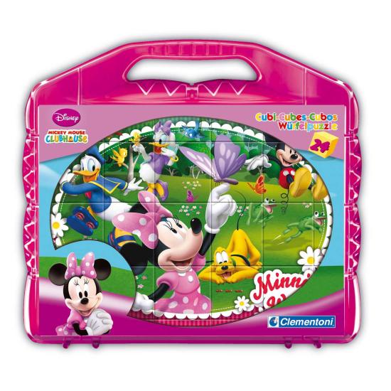 Puzzle Clementoni de Cubos Minnie de 24 Piezas
