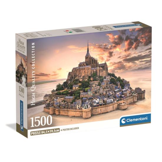 Puzzle Clementoni Mont Saint Michel de 1500 Piezas