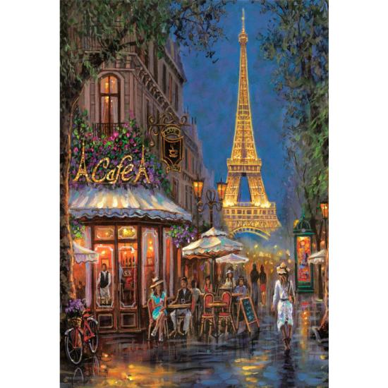 Puzzle Clementoni Noche en El Café Eiffel de 500 Piezas