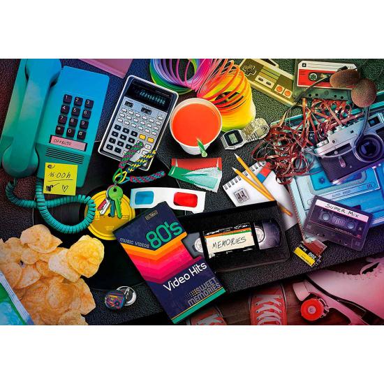 Puzzle Clementoni Nostalgia de los 80 de 1000 Piezas