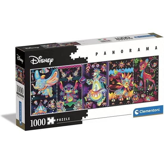 Puzzle  Clementoni Panorama Animales Coloridos Disney 1000 Pzas