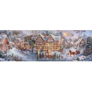 Puzzle Clementoni Panorama Preparándose Para La Navidad de 1000