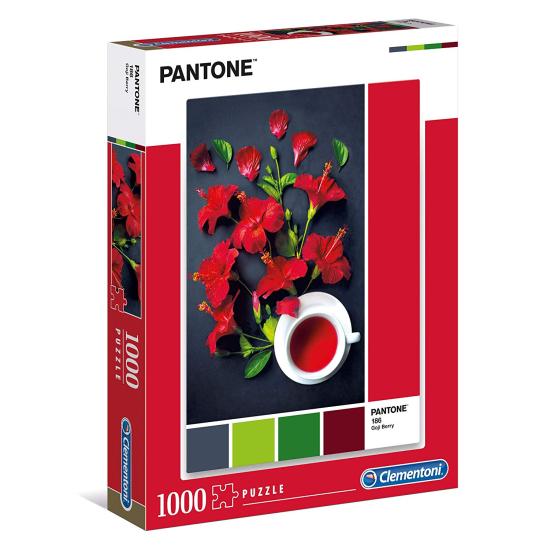 Puzzle Clementoni PANTONE 186, Aroma de Flor de Hibisco de 1000 Puzzle Clementoni PANTONE 186, Aroma de Flor de Hibisco de 1000
