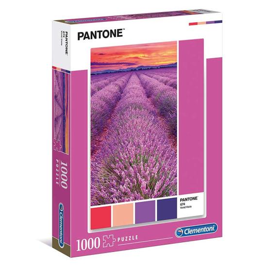 Puzzle Clementoni PANTONE 674, Campo de Lavandas de 1000 Piezas