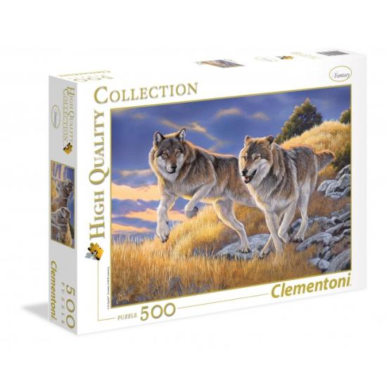Puzzle Clementoni Pareja de Lobos de 500 Piezas