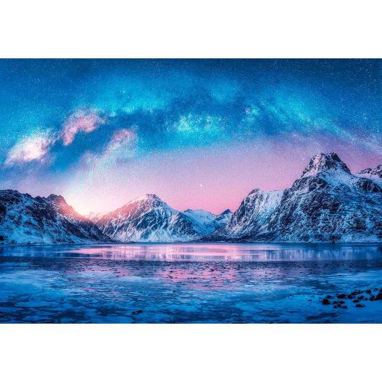 Puzzle Clementoni Peace Puzzle Azul Claro de 500 Piezas